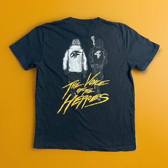 Lil Durk x Lil Baby  The Voice of the Heroes Tour Black  T-Shirt Large - Picture 2 of 6